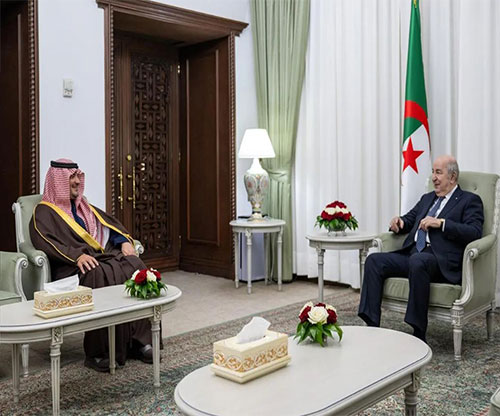 Algerian President Receives Saudi Minister of Interior