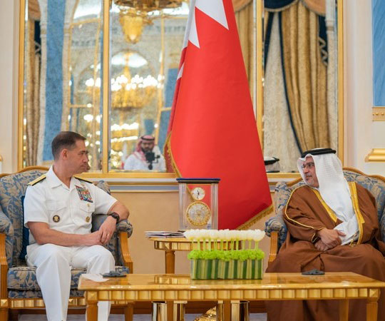 Bahrain’s Crown Prince Receives Commander of US Naval Forces Central Command