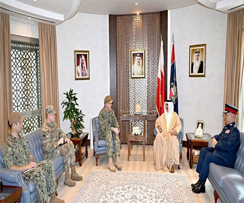 Bahrain’s Interior Minister Receives US Fifth Fleet Commander