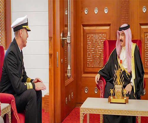 Bahrain’s King Receives Newly Appointed US Fifth Fleet Commander