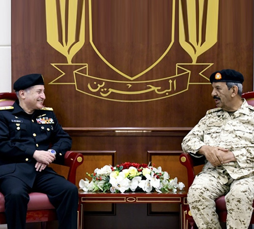 Bahrain Defense Chief Receives Pakistan Navy Chief-of-Staff