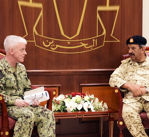 Bahrain Defense Chief Receives US 5th Fleet Commander