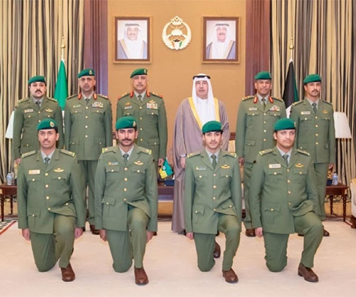 Chief of Kuwait’s National Guard Attends Oath Ceremony of New Officers