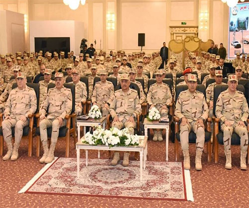 Commander-in-Chief of Egyptian Armed Forces Meets Border Guard Personnel Commander-in-Chief of Egyptian Armed Forces Meets Border Guard Personnel