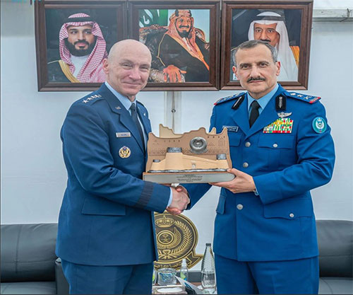 Commander Of Royal Saudi Air Forces Attends RIAT 2024 Opening In The UK 