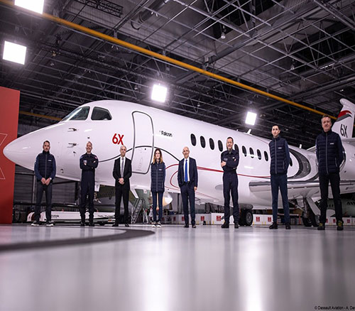 Dassault Aviation Rolls Out Falcon 6X 