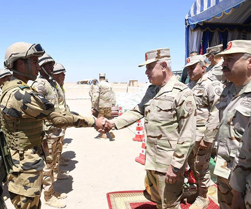 Egypt’s Chief-of-Staff Attends Main Phase of ‘Al-Fateh-2021’ Training 