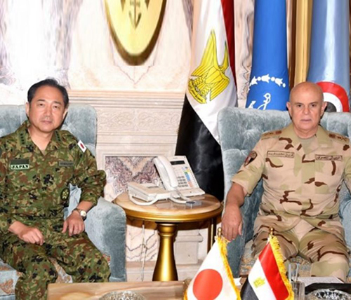 Egypt’s Chief-of-Staff Receives Japanese Counterpart