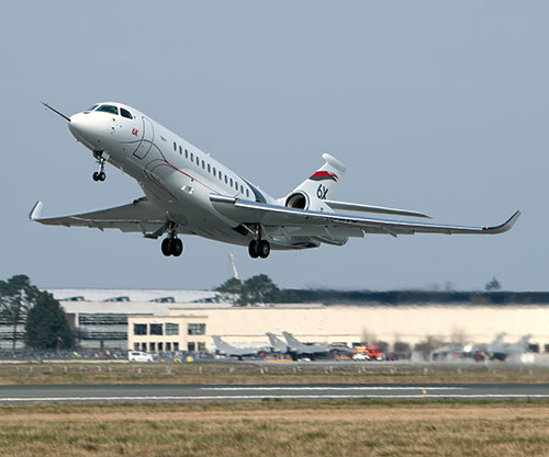 Falcon 6X Completes Maiden Flight