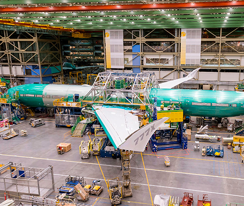 First Boeing 777X Flight Test Airplane Comes Together