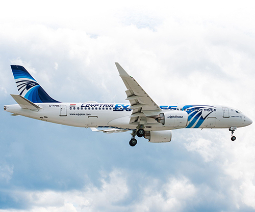 First EgyptAir A220-300 Makes Maiden Flight