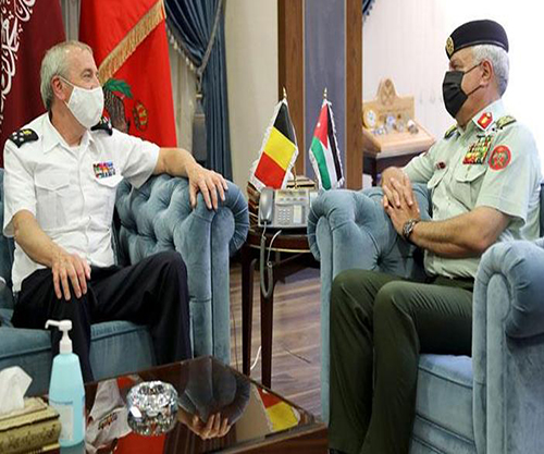 Jordanian, Belgian Army Chiefs Discuss Military Cooperation