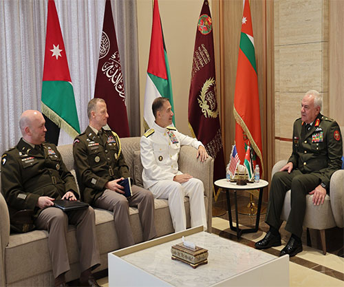 Jordanian Army Chief, CENTCOM Commander Talk Cooperation