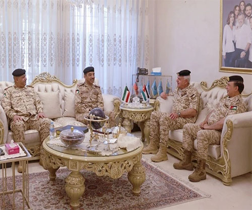 Jordanian Army Chief, Minister of Interior Receive Kuwaiti Counterparts 
