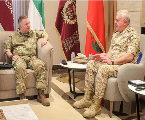 Jordanian Army Chief Receives UK’s Defence Senior Advisor to Middle East & North Africa Jordanian Army Chief Receives UK’s Defence Senior Advisor to Middle East & North Africa