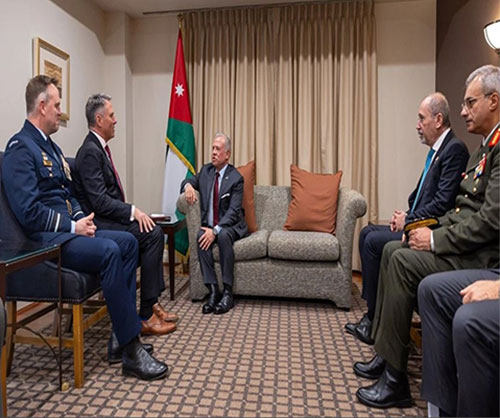 Jordanian King, Australian Defence Minister Discuss Cooperation in Defence, Security Jordanian King, Australian Defence Minister Discuss Cooperation in Defence, Security