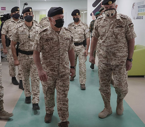Jordanian King Inaugurates 300-Bed Military Field Hospital for COVID Patients