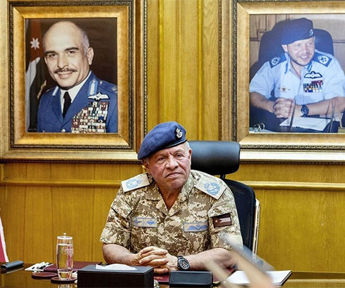 Jordanian King Visits Royal Jordanian Air Force Command