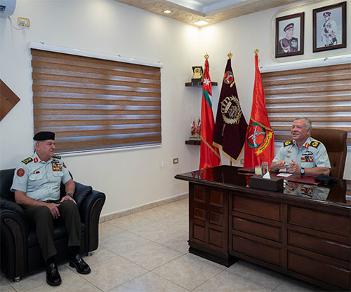 Jordanian King Visits Royal Military Police Command