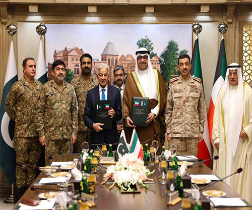 Kuwait, Pakistan Sign Joint Defense, Military Cooperation Agreement Kuwait, Pakistan Sign Joint Defense, Military Cooperation Agreement