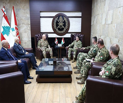 Lebanese Armed Forces Commander Receives Hungarian Chief of Defense Staff