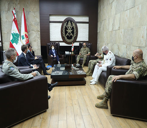 Lebanese Army Commander Receives French Armed Forces Minister 