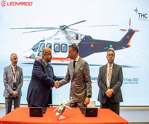 THC, Leonardo Expand Transport Helicopter Fleet in Saudi Arabia