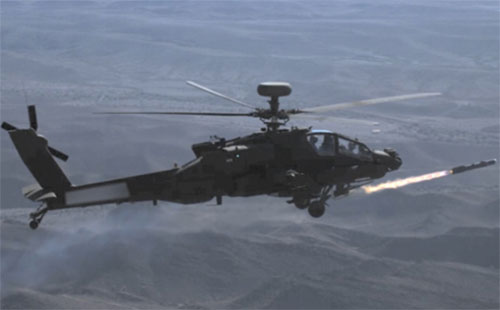 MBDA Demos Brimstone Missile Firing from Apache Helicopter