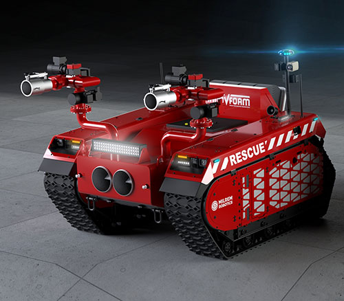 Milrem Robotics, InnoVfoam Develop Robotic Firefighters