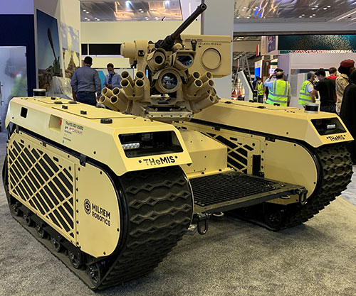 Milrem Robotics Displays THeMIS Combat Unmanned Ground Vehicle at DIMDEX