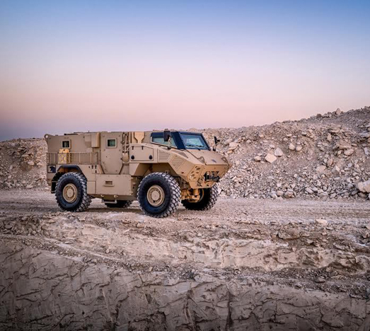 UAE’s NIMR Automotive Debuts Latest MRAP at IDEX