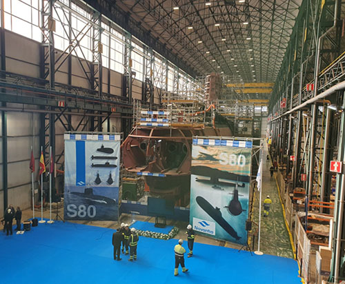 Navantia Closes Resistant Hull of S81 “Isaac Peral” Submarine