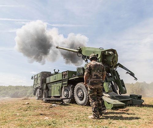 Nexter Exhibits CAESAR 8x8 & TITUS at IDET 2023 in Czech Republic 