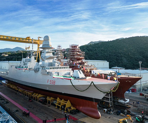 Ninth Multipurpose European Frigate “Spartaco Schergat” Launched