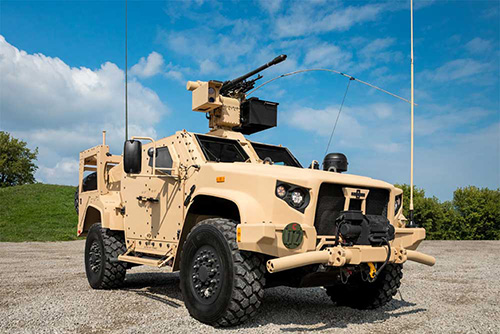 Oshkosh Defense Exhibits Joint Light Tactical Vehicle at IDEX