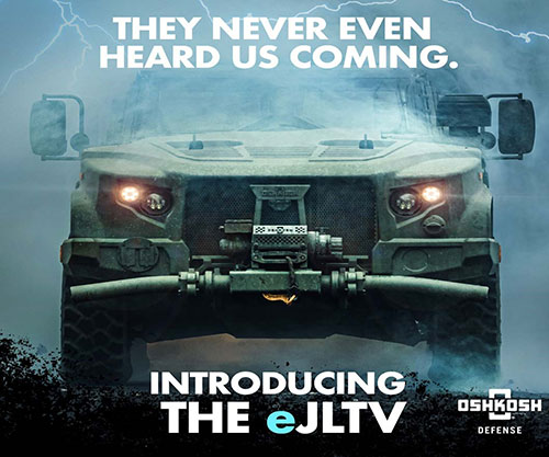 Oshkosh Defense Unveils 1st-ever Silent Drive Hybrid Electric JLTV