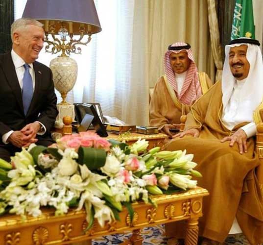 US Defense Secretary Meets Saudi King, Deputy Crown Prince