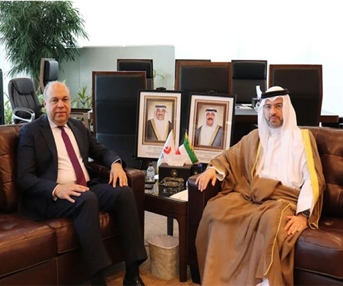 President of Kuwait’s Directorate General of Civil Aviation, Egypt’s Minister of Civil Aviation Hold Talks