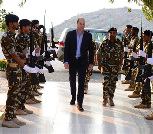 Prince Williams Visits Musandam Naval Base in Oman