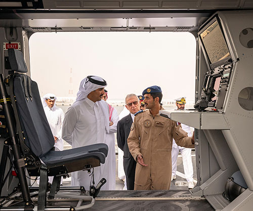 Qatar’s Amir Attends Reception Ceremony of Al Zubara Corvette & Musherib OPV