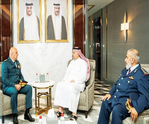 Qatar’s Defense Minister, Chief-of-Staff Receive Commander of Lebanese Army 