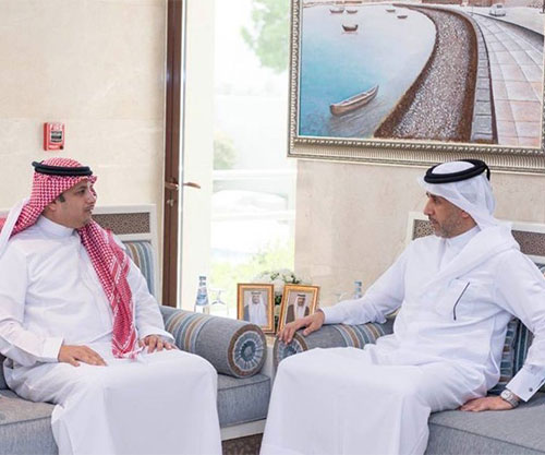Qatar’s Minister of State for Interior Affairs Meets President of NAUSS