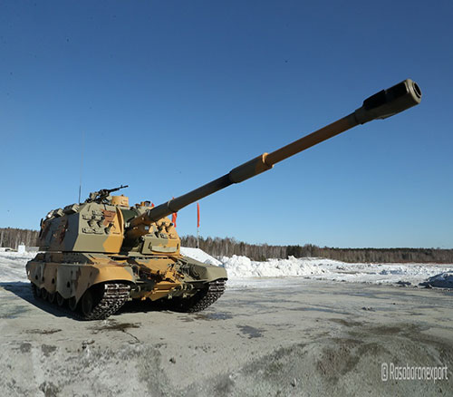 Rostec Demos 155mm Msta-S Howitzer Developed by UralVgaonZavod
