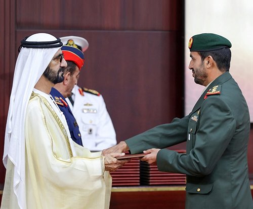 Ruler of Dubai Attends National Defense College Graduation