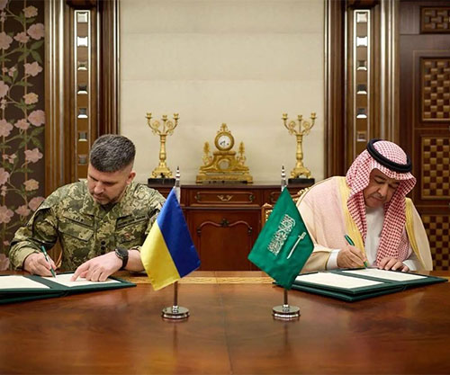 Saudi Arabia, Ukraine Sign MoU on Defense Procurement Arrangements