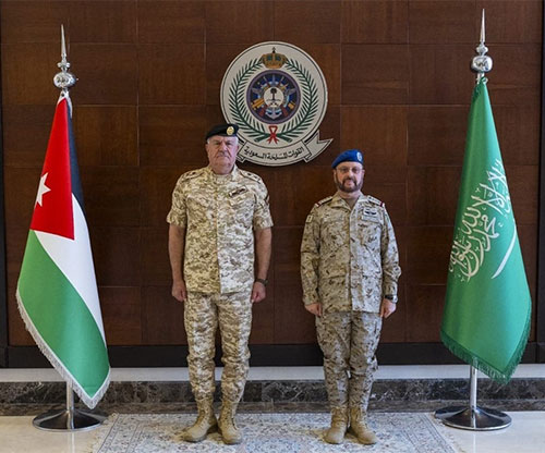 Saudi Chief of General Staff Receives Jordanian Counterpart 