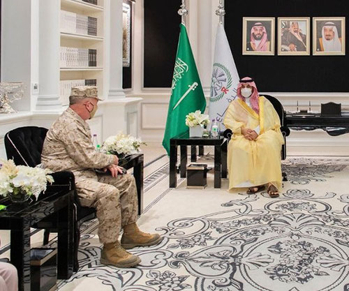 Saudi Deputy Minister of Defense Meets Commander of U.S. Central Command
