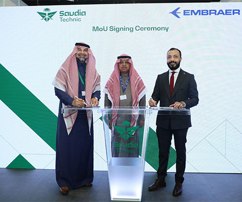 Saudia Technic, Embraer Services & Support to Start Maintenance & Training Collaboration
