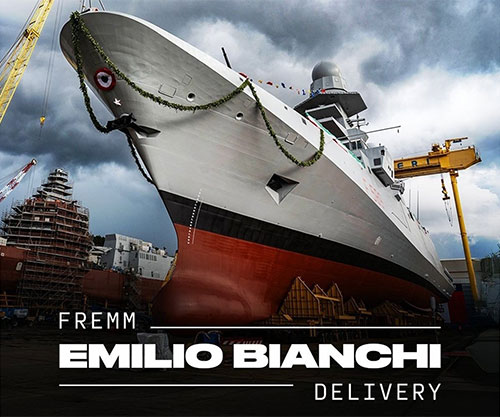 Tenth FREMM Unit “Emilio Bianchi” Delivered to the Italian Navy