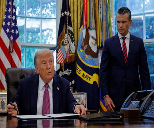 Trump Grants “Secondary” Name for U.S. Department of Defense as “Department of War” 